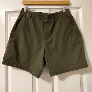 Land's End Mid Rise Elastic Waist Pull-On 7" Chino - Size 12